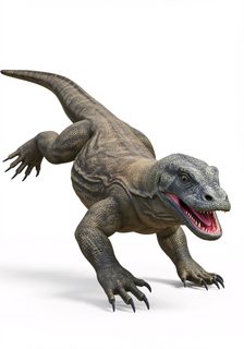 aggressive komodo dragon