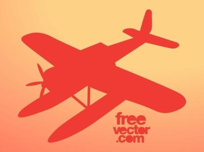 Airplane Silhouette Free Vector