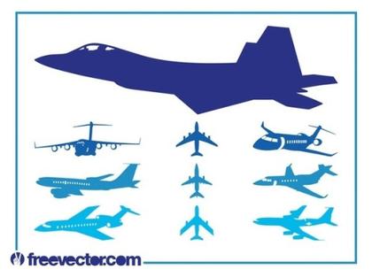 Airplanes Set Free Vector