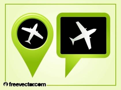 Airport Pointers Free Vector