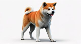 akita inu portrait