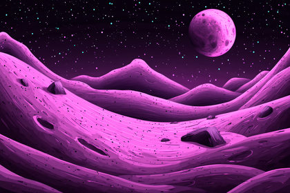 Alien Pink Landscape