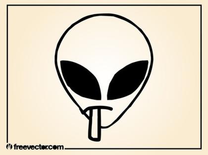 Alien Smoking Joint Free Vector