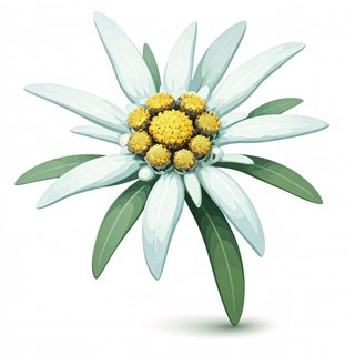 edelweiss flower icon