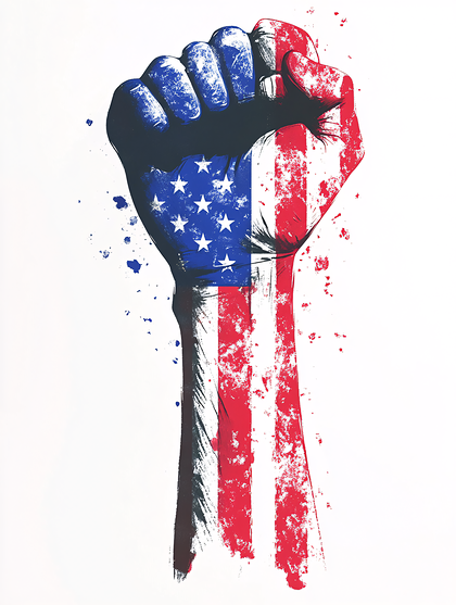 American Flag Fist