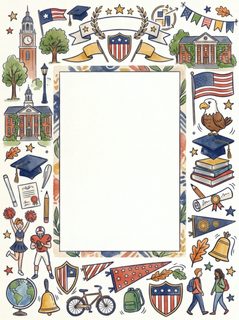 school life frame