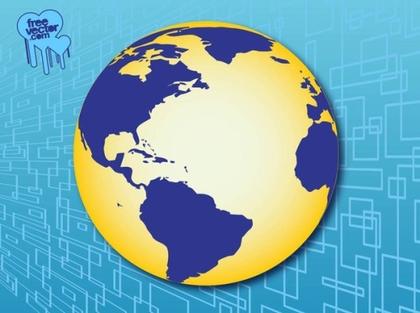 Americas Globe Free Vector