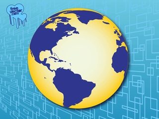 Americas Globe Free Vector