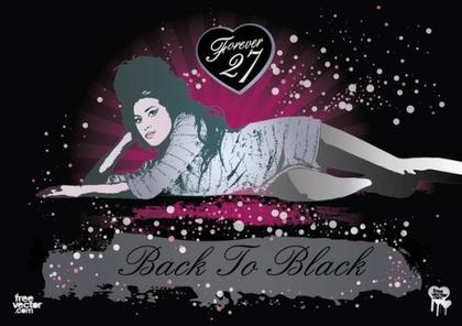 Amy Winehouse Back To Black Free Vector
