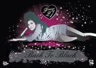 Amy Winehouse Back To Black Free Vector