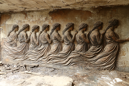 Ancient Bas Relief of Women