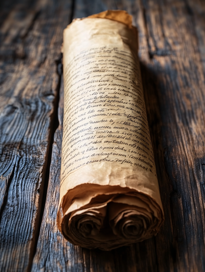 Ancient Handwritten Scroll