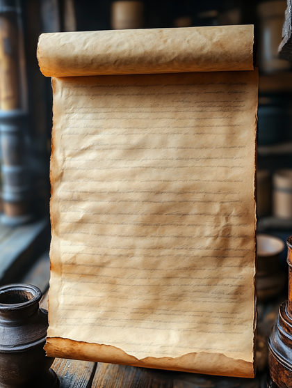 Ancient Manuscript Scroll