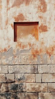 Ancient Wall with Hieroglyphs