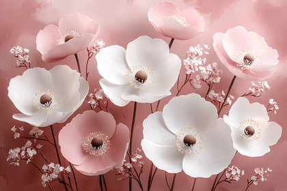 Anemone Flowers Art