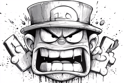 Angry Card Player