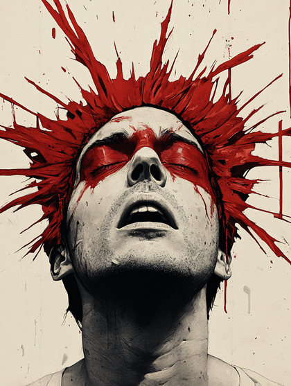 Anguish In Red