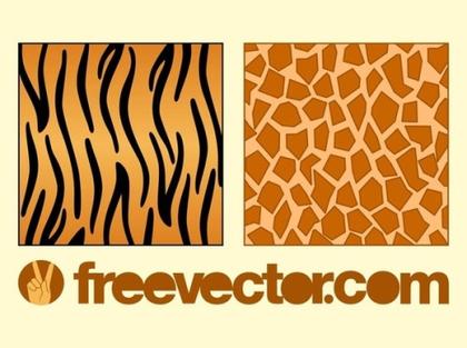 Animal Fur Patterns Free Vector