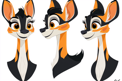 Animated Fennec Fox Character Design