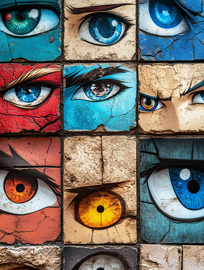 Anime Eyes Tile Grid