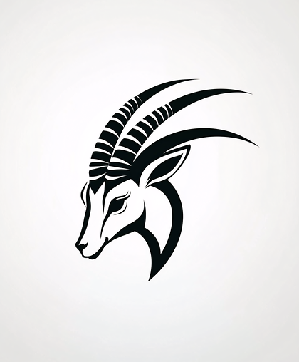 Antelope Head Silhouette