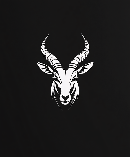 Antelope Head Silhouette