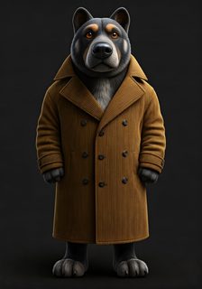 bear in coat