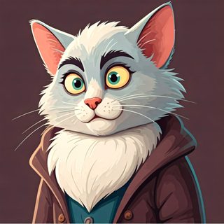 Stylized Cat Character