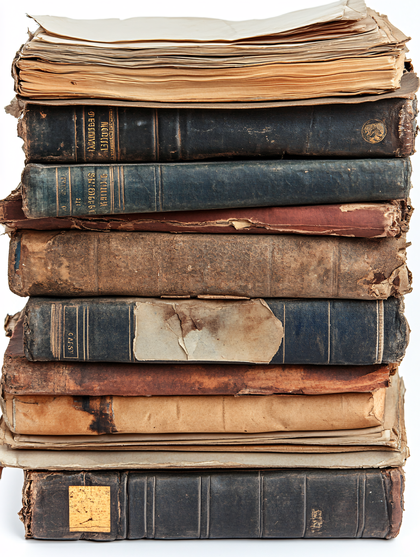 Antique Book Stack