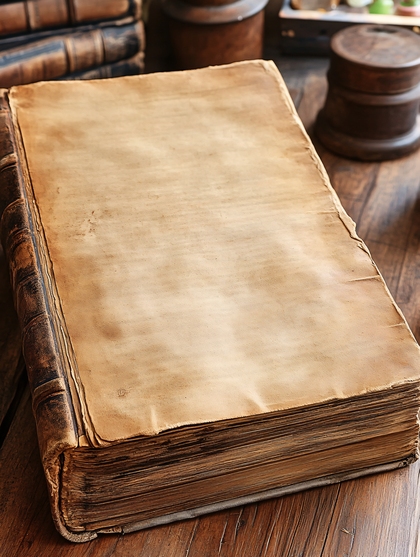 Antique Open Book