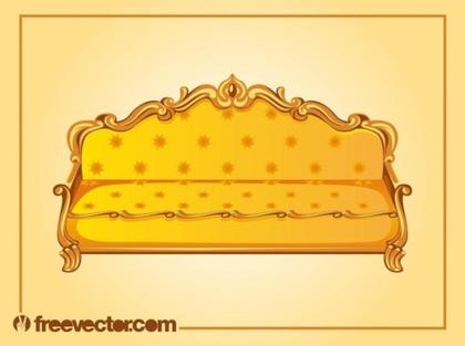 Antique Sofa Free Vector