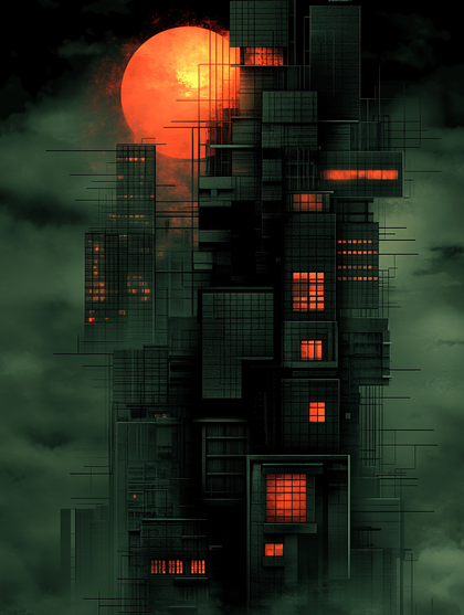 Apocalyptic Cityscape at Dusk