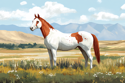 Appaloosa Horse in Landscape