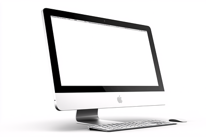 Apple iMac On White Background