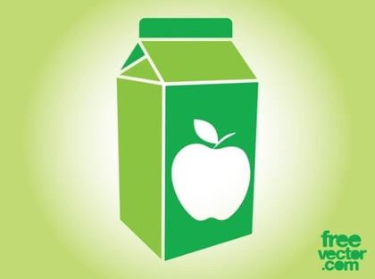 Apple Juice Box Free Vector