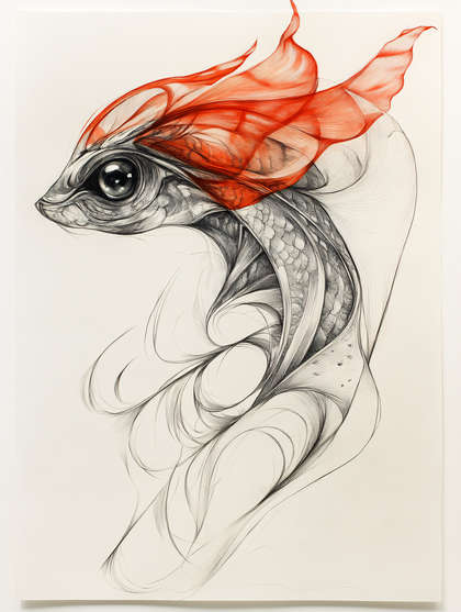 Aquatic Creature In Red Crown