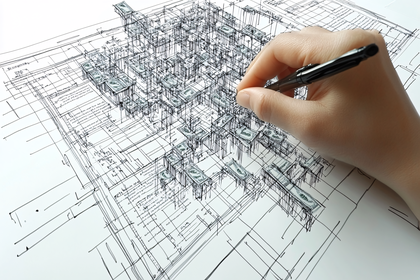 Architectural Drawing with Money