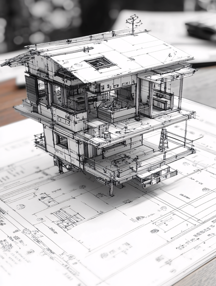 Architectural Model Sketch