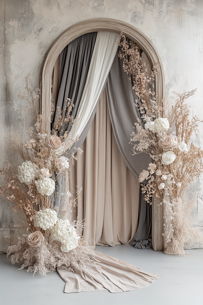 Archway Floral Backdrop