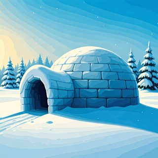 arctic snow igloo