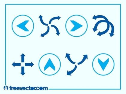 Arrow Icons Pack Free Vector