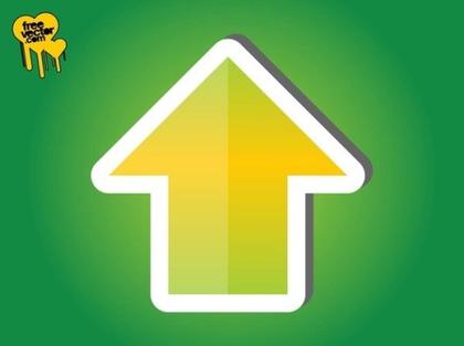 Arrow Sticker Free Vector