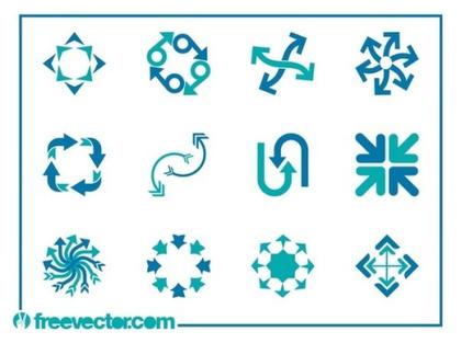 Arrows Icons Free Vector
