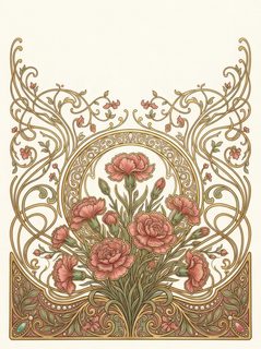 carnation-art-nouveau-frame