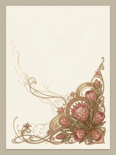 protea floral border