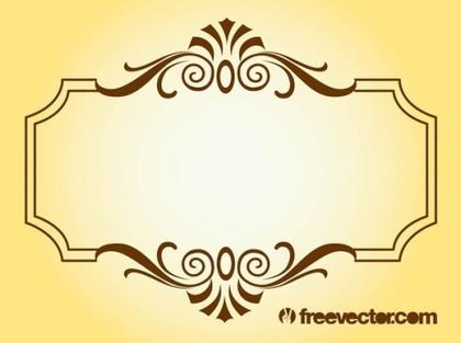 Art Nouveau Frame Free Vector