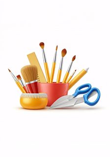 art supplies and stationery