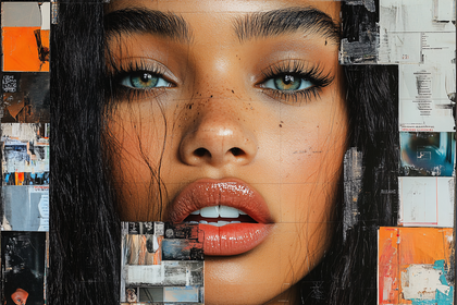 Artistic Face Collage