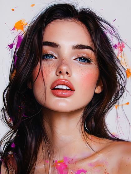 Artistic Freckled Portrait