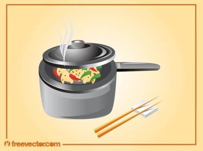 Asian Cooking Free Vector